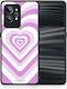 Smartfits Lilac Hearts Umschlag Rückseite Flieder (Realme GT2 Pro)