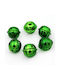 Hanging Bell Ornament Green 2.5x3cm Set 6pcs