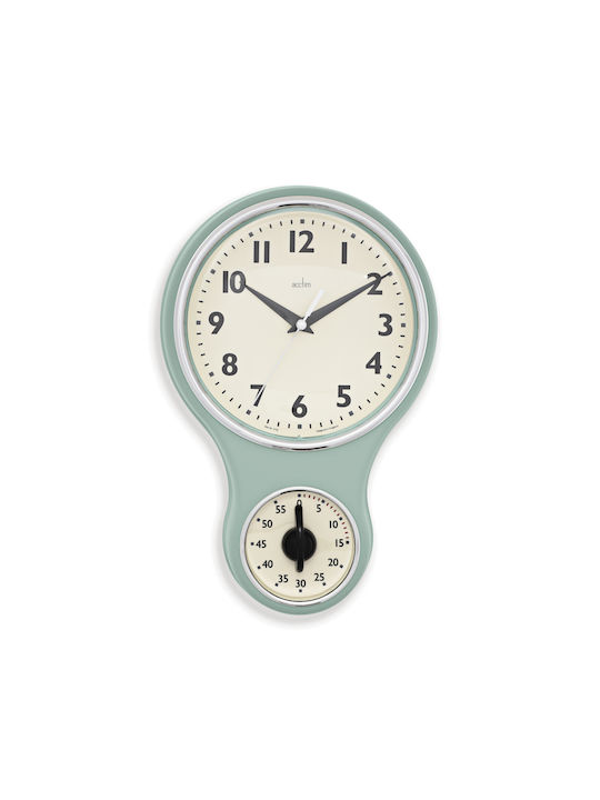 Wall Clock Green Ø30cm