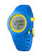 Ice Digital Damen Uhr mit Blau Kautschukarmband