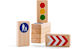 Waytoplay Cuburi De Construit Plăcuțe De Circulație Pentru 3+ Ani 8 Bucăți