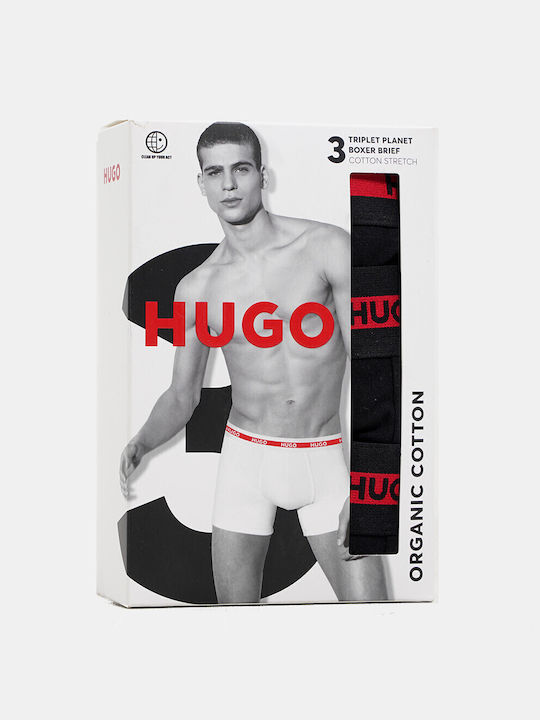 Hugo Boss Herren Boxershorts Schwarz 3Packung