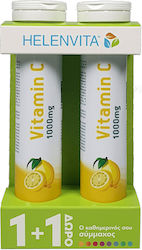 Helenvita Βιταμίνη C 1000mg Λεμόνι 2 x 20 αναβράζοντα δισκία