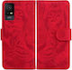 Tiger Pattern Brieftasche Rot (TCL 405)