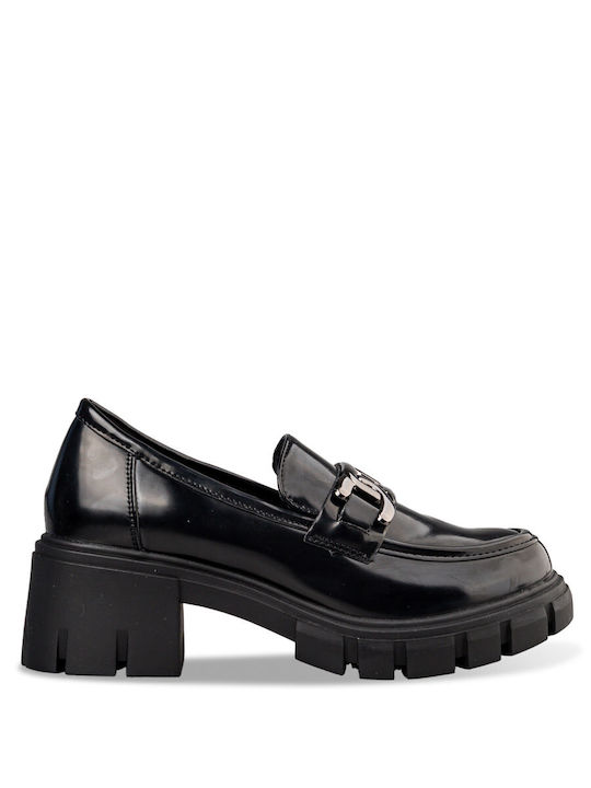 Envie Shoes Synthetic Leather Black Medium Heels