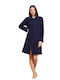 Jeannette Lingerie Winter Women's Robe Blue Jeannette