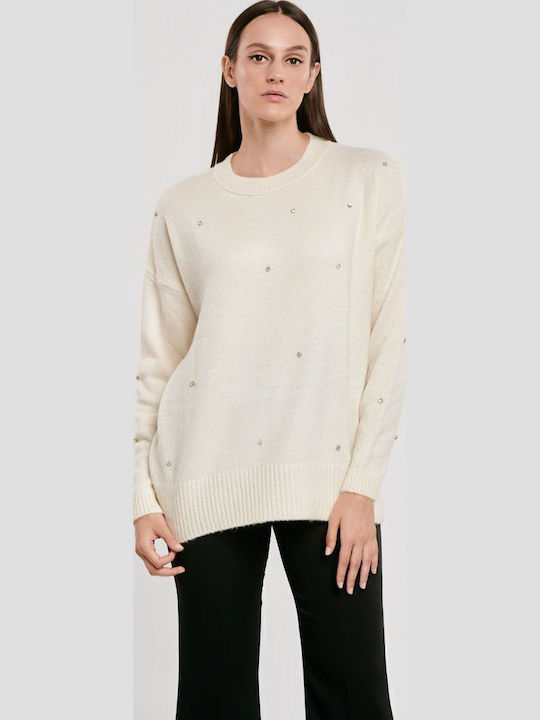 Women's Long Sleeve Sweater Beige