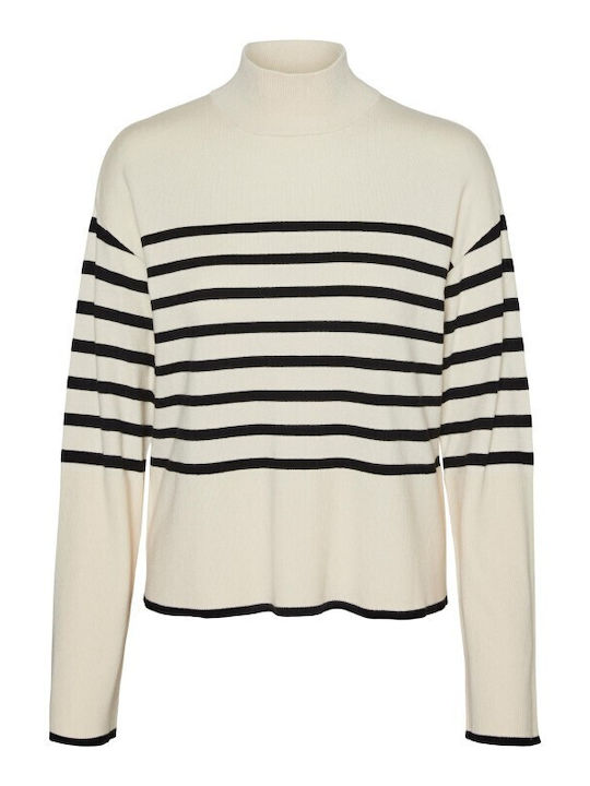 Vero Moda Damen Langarm Pullover Beige