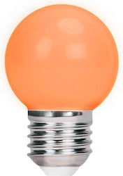 Forever Light LED Lampen für Fassung E27 und Form G45 Orange 5Stück