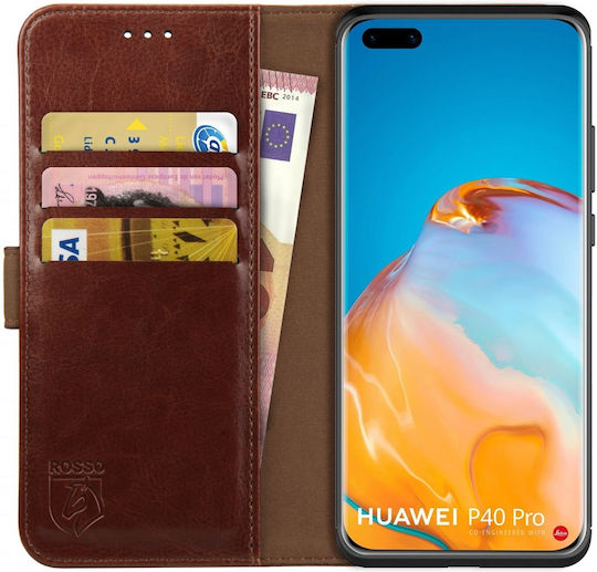 Rosso Element Pu Портмоне Изкуствена кожа Кафяв (Huawei P40 Pro)