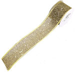 Christmas Ribbon Gold 1pc