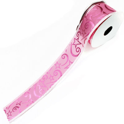 Christmas Ribbon Pink 280x4cm 1pc