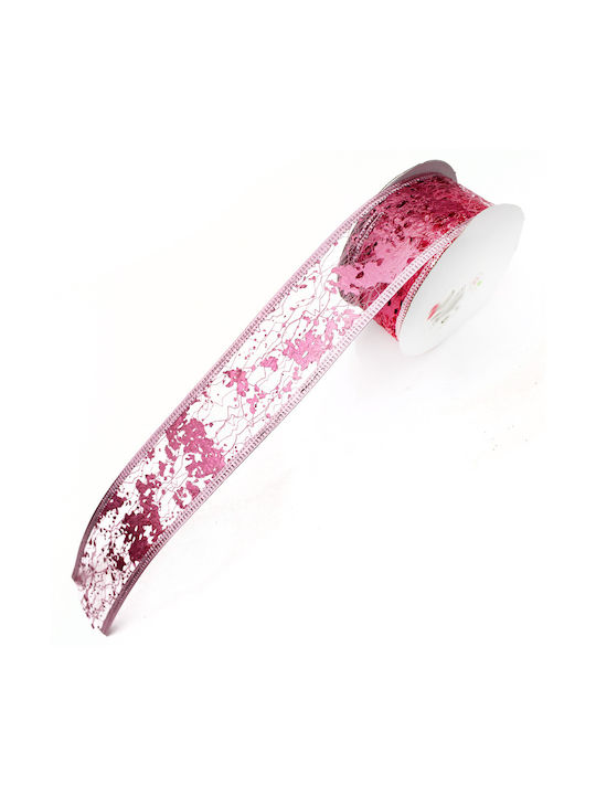 Christmas Ribbon Pink 280x4cm 1pc