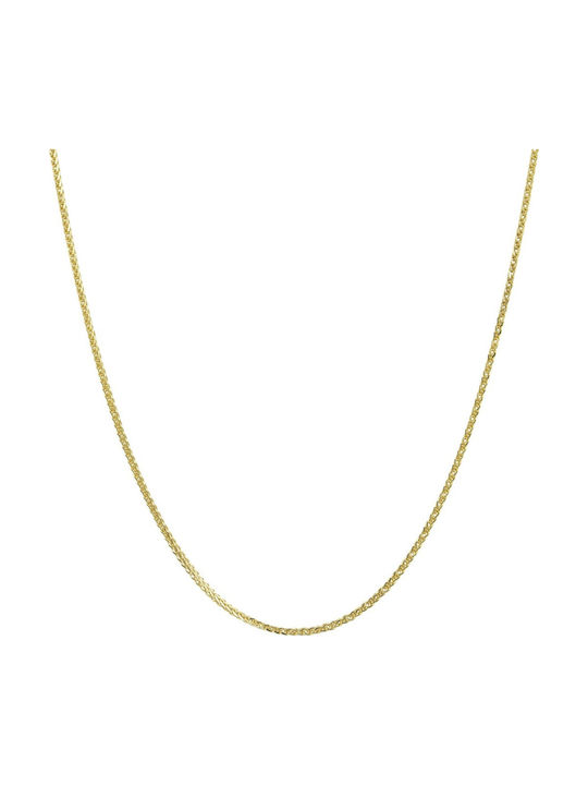 Mv Preziosa Goldene Kette Nacken 9K Länge 60cm