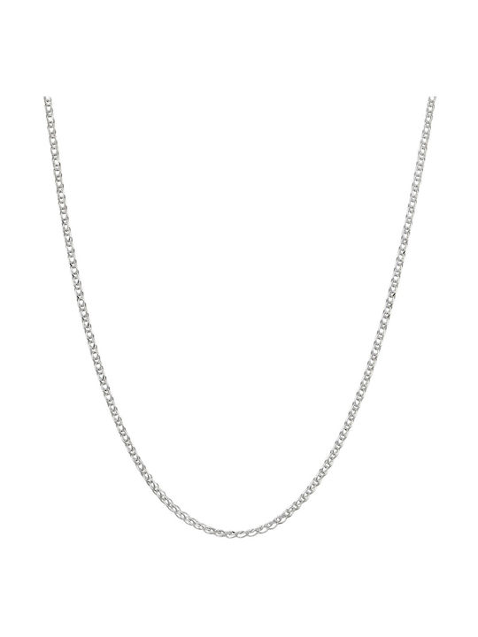 Mv Preziosa White Gold Chain Neck 14K Length 50cm