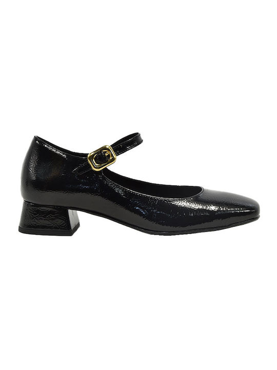 Piedini Patent Leather Black Heels