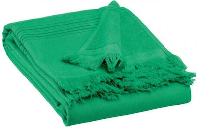 Vivaraise Beach Towel Cotton Green 180x90cm.