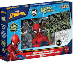 Παιδικό Puzzle Glow In The Dark Spiderman 100pcs για 4+ Ετών Luna