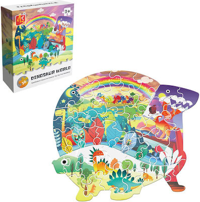 Puzzle pentru Copii Dinosaur World pentru 3++ Ani 36buc ToyMarkt