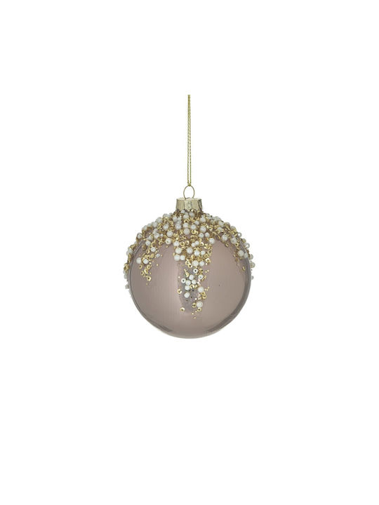 Ornament suspendat Glob De sticlă Rose Gold 8buc