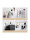 Wall Hanger Black 4pcs