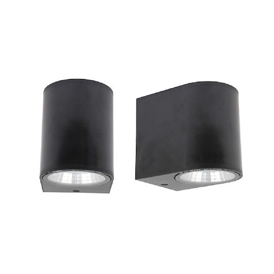 Sun Light Επιτοίχιο Εξωτερικό Σποτ LED IP65 3W με Θερμό Λευκό Φως Διπλής Δέσμης 9x7.5x10εκ.