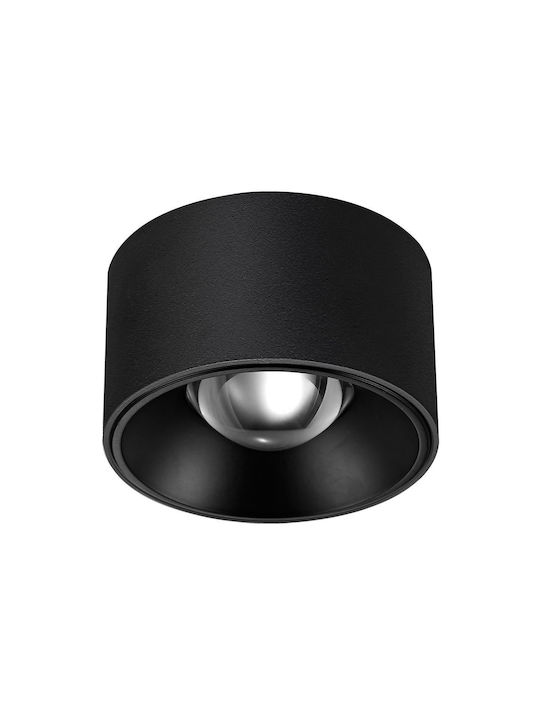 VK Lighting Σποτ Οροφής Εξωτερικού Χώρου με Ενσωματωμένο LED σε Μαύρο Χρώμα 75169-093721