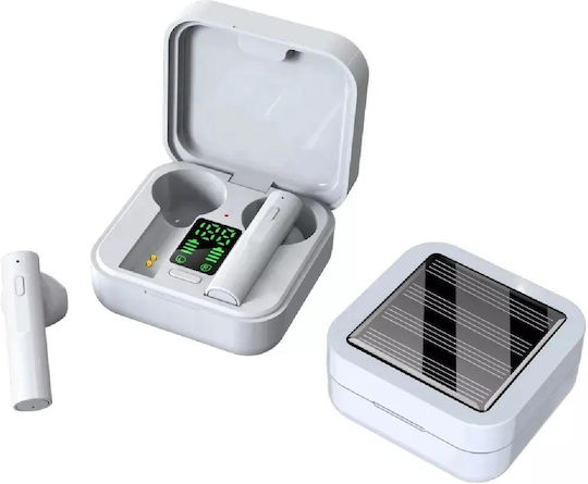 Denver TWS-62 Earbud Bluetooth Handsfree Ακουστικά με Θήκη Φόρτισης Λευκά