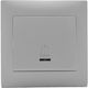 Redled Complete Wall Push Staircase Button with Frame White 27456