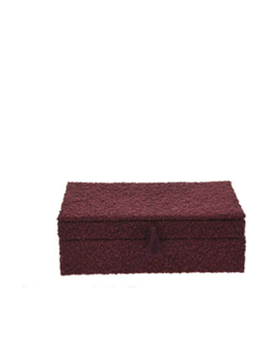 Κουτί Κοσμημάτων Μπορντό 25x16x8cm