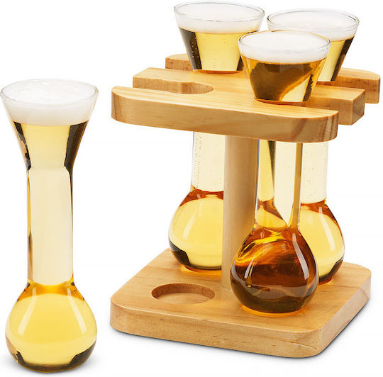 The Source Set Gläser Bier, μπίρας aus Glas 55ml 4Stück
