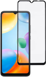 Powertech 5D Vollflächig gehärtetes Glas Schwarz (Xiaomi Redmi 10C/12C)
