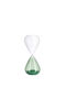 Bizzotto Office Hourglass Decoration from Glass 8.3x20.3x20.3cm in Green color