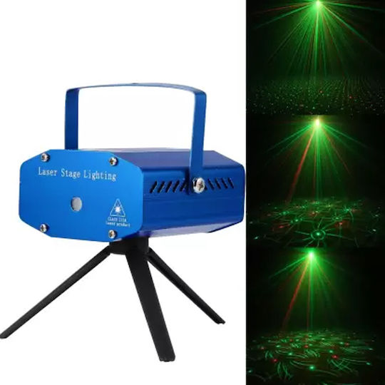 Χριστουγεννιάτικος Προβολέας Laser LED με Πράσινο / Κόκκινο Φωτισμό Ρεύματος