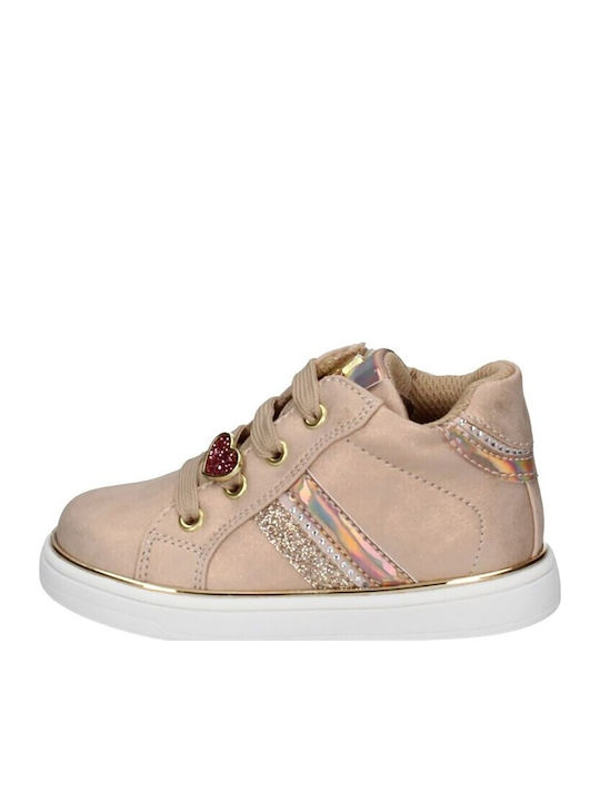 Kids Boots with Zipper Pink