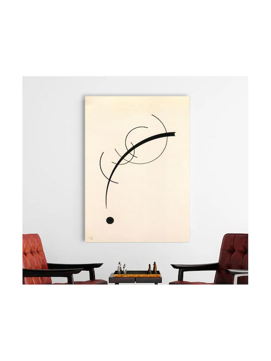 I-gallery Free Curve To The Point Πίνακας Αντίγραφο του Wassily Kandinsky σε Καμβά 50x70cm