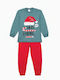 Pretty Baby Kinder Schlafanzug Winterlich Petrol Blau
