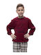 Galaxy Kids' Pajamas Winter Burgundy