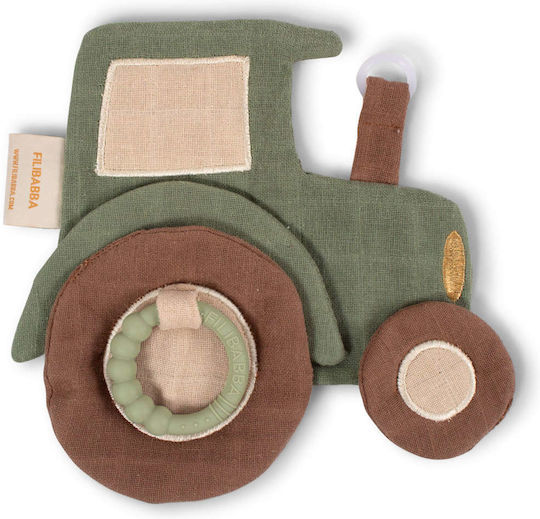 Filibabba Baby Cloth Comfort Blanket - Tractor Green