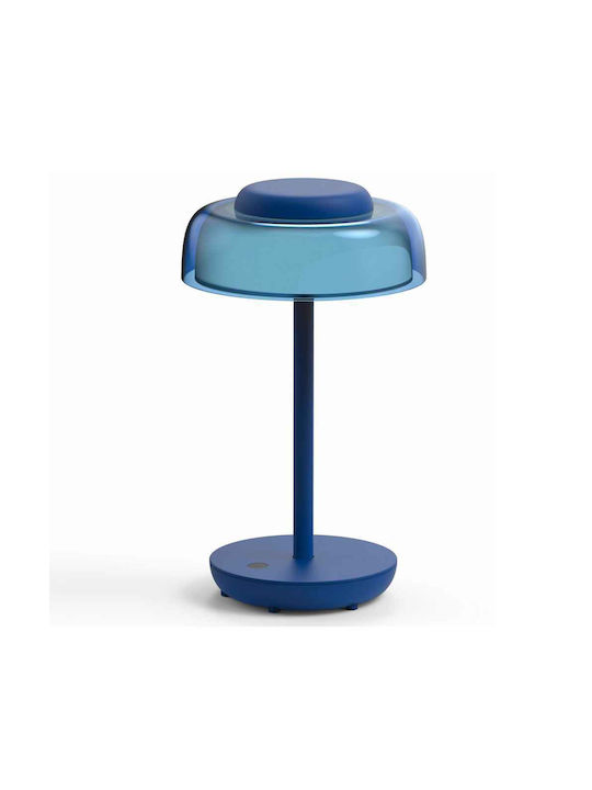 Adeleq Επιτραπέζιο Διακοσμητικό Φωτιστικό LED σε Μπλε Χρώμα