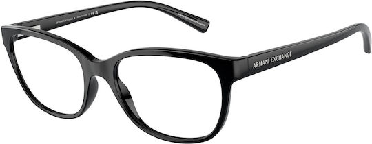 Armani Exchange Plastic Eyeglass Frame Black AX3037 8158