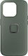 Peak Design Everyday Back Cover Υφασμάτινο 2mm με Λουράκι Αδιάβροχο Πράσινο (iPhone 15 Pro)