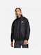 Nike Sportswear Windrunner Men's Winter Leather Jacket Waterproof Black