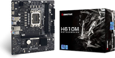 Biostar H610MH D5 Ver. 6.3 Motherboard Micro ATX με Intel 1700 Socket