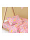 Palamaiki Duvet Crib Cotton My Kingdom Fuchsia 110x150cm