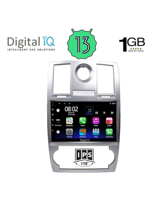 Digital IQ Auto-Audiosystem Chrysler 300C 2005-2010 (Bluetooth/USB/AUX/WiFi/GPS/Apple-Carplay/Android-Auto) mit Touchscreen 9"