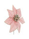 Bizzotto Weihnachtsdekoration Stoff Blume Länge 15cm.