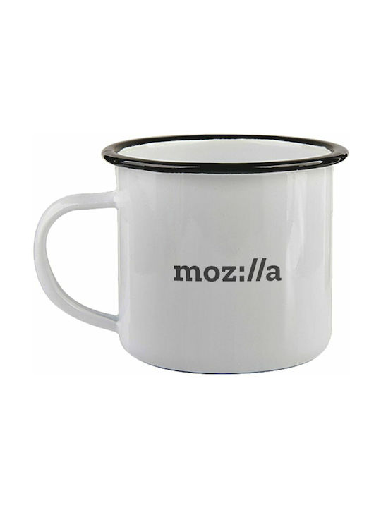 Koupakoupa Moz:lla Enamel Cup White 340ml