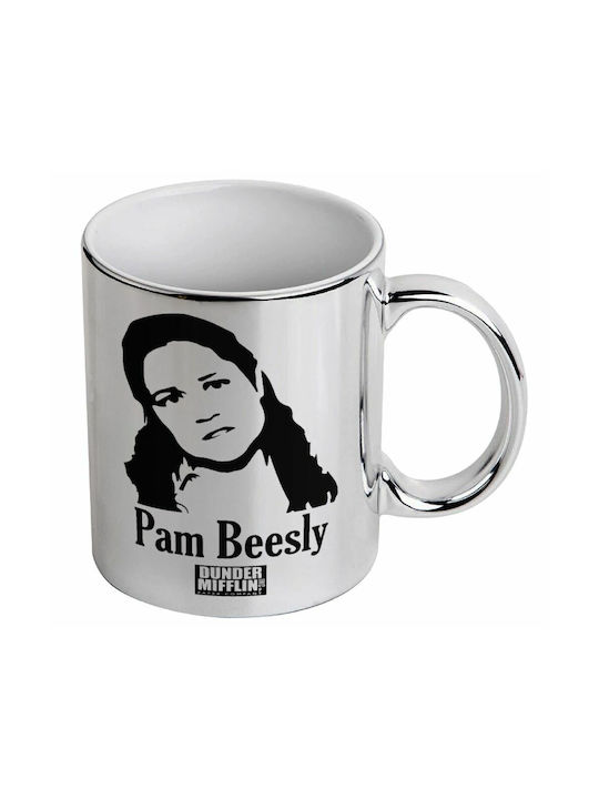 Koupakoupa Office Pam Beesly Ceramic Cup Silver 330ml