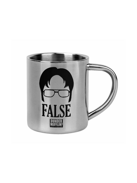 Koupakoupa Office Dwight False Mug Metallic Silver 300ml
